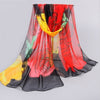 Ink Painting Pattern Chiffon Georgette Women Scarf